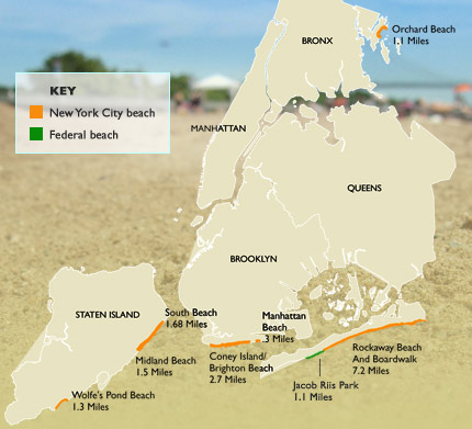 beaches city map gothamgazette york yorkers parks courtesy graphic nyc