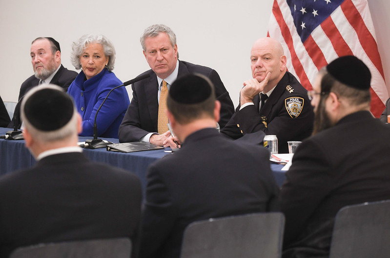 de Blasio Orthodox Jews security