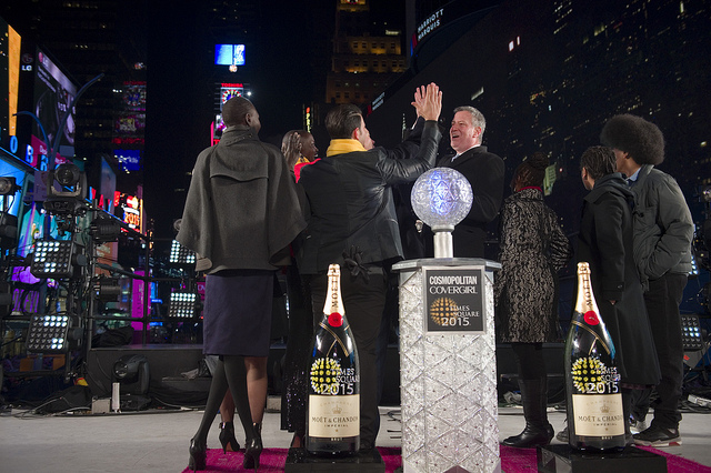 de Blasio new year's family festivities