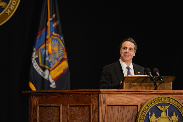 cuomo state of the state ethics podium