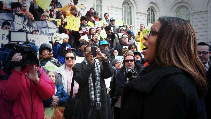 Tish James rally pic