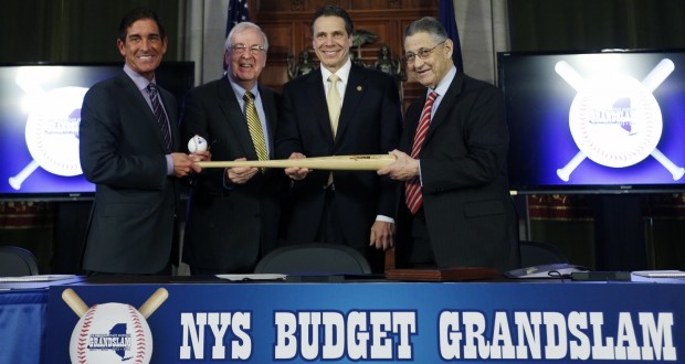 budget celebration cuomo silver klein