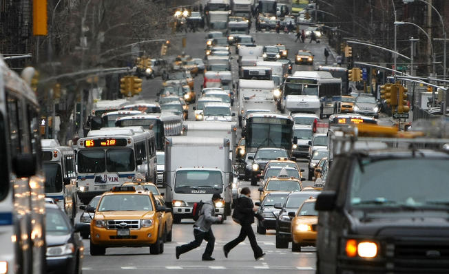 packed street