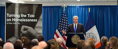 De Blasio's Progress Fighting Homelessness