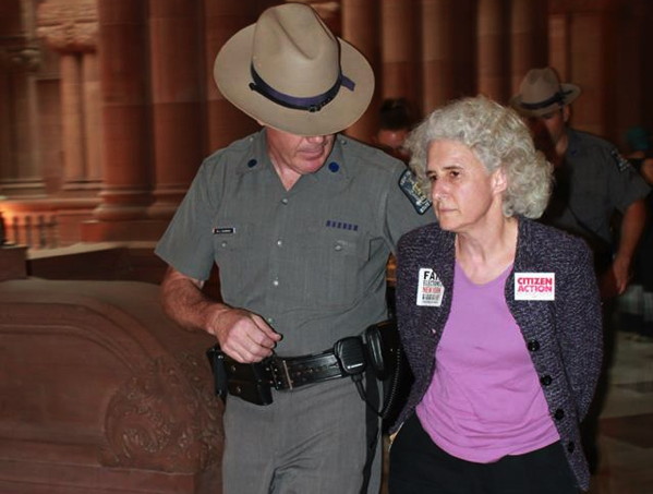 protester-arrested-albany